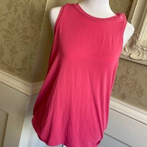 Gap Fit Pink Breathe Open Back Tie Tank Size S
